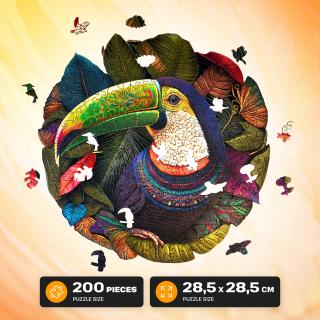 EscWelt Dřevěné puzzle Tukan 200 dílků