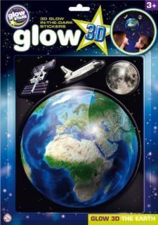 GlowStars Glow 3D Planeta Země, Měsíc, raketoplán a ISS