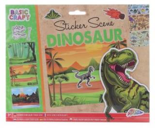 Grafix Scénický sešit samolepek - DINOSAUŘI