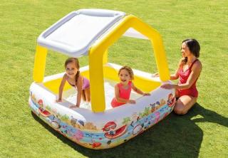 INTEX Bazén Oceán se střechou 157x157cm 57470 žlutý