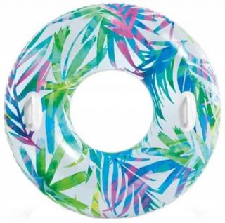 INTEX Maxi kruh s madly 97cm 58263 bílý s listy