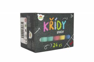 Křídy barevné chodníkové 24ks