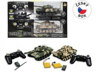 MaDe RC Tanková bitva - 2 tanky s dálkovým ovládáním