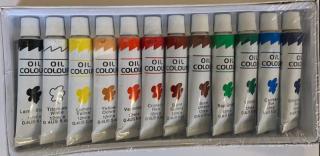 Olejové barvy - sada 12x12ml