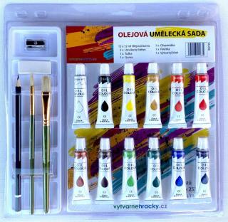 Olejové barvy - umělecká sada 12x12ml