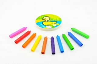 Pastelky do vany Moje první zvířátka 10ks s houbičkou