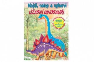 Pracovní sešit Najdi, nalep a vybarvi Úžasní dinosauři