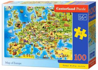 Puzzle 100 dílků - Mapa Evropy 111060