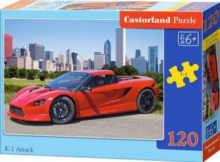 Puzzle 120 dílků - Sporťák červený K-1 Attack 12824
