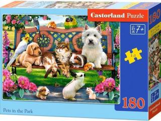 Puzzle 180 dílků - Mazlíčci v parku 18444