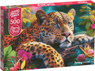 Puzzle 500 dílků - Ležící Leopard 20166