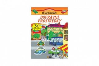 Sešit Dopravní prostředky se samolepkami 50ks