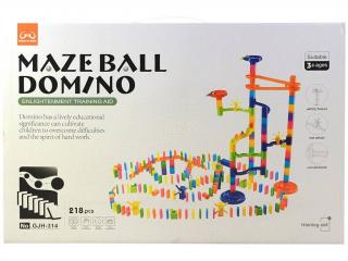 Stavebnice kuličkodráhy Maze Ball Domino 218dílů