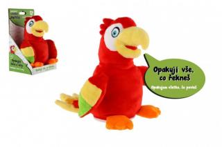 Teddies Papoušek Jaroušek - opakuje řeč, kývá hlavou