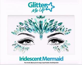 Třpytivé nalepovací kamínky na obličej - Iridescent Mermaid