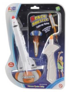 Vystřelovací raketoplán s padákem
