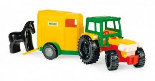 Wader Traktor s koňským vozíkem