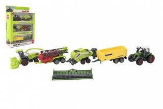 Zemědělské stroje Farm Set - kov/plast 2+4ks