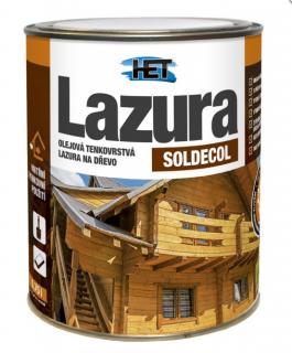 Lazura Het Soldecol olejová tenkovrstvá SL 14 šedá /0,75 l