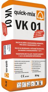 Malta zdící a spárovací Quick-mix VK 01 šedá /30 kg