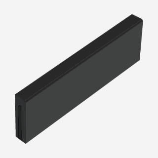 Obrubník PRESB chodníkový ABO 16-10 /1000x80x250 mm/ přírodní/ 33 ks