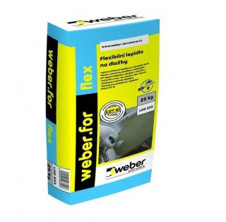 Tmel lepící flex Weber. for flex /25 kg (C2TE S1)