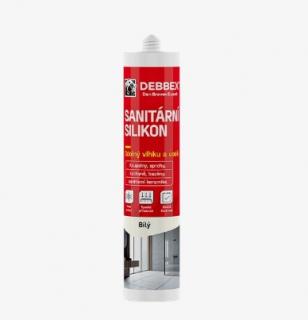 Tmel silikon Den Braven sanitární bílý RL /280 ml