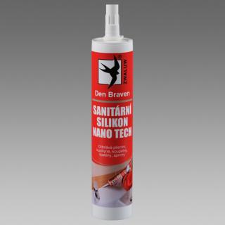Tmel silikon Den Braven sanitární šedý RL /280 ml