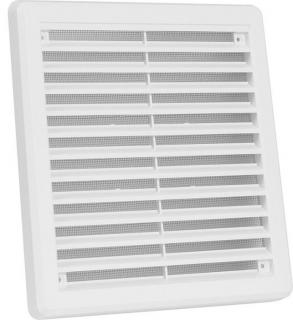 Větrací mřížka /200x200 mm/ se síťovinou bílá krytka /1 ks