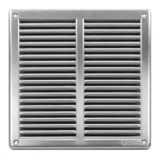 Větrací mřížka /250x250 mm/ nerez s rámečkem a síťovinou /1 ks