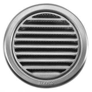 Větrací mřížka kruhová /100 mm/ se síťovinou nerez /1 ks