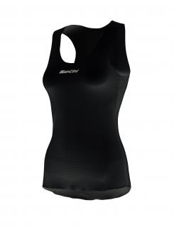 Dámské funkční triko bez rukávů SANTINI Dry Black Varianta: M/L