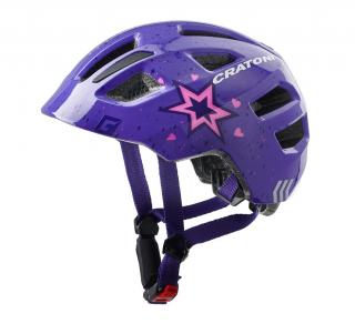 Dětská helma CRATONI Maxster Star Purple Glossy Varianta: S/M (51-56cm)