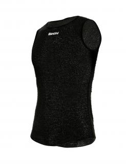 Funkční triko bez rukávů SANTINI Alpha Black Varianta: M/L