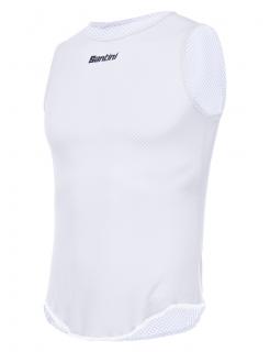 Funkční triko bez rukávů SANTINI Lieve White Varianta: M/L