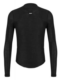 Funkční triko s dlouhým rukávem SANTINI Dry Black Varianta: M/L