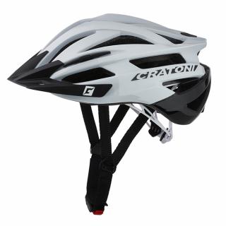 Helma CRATONI Agravic White/Black Glossy Varianta: L/XL (58-62cm)