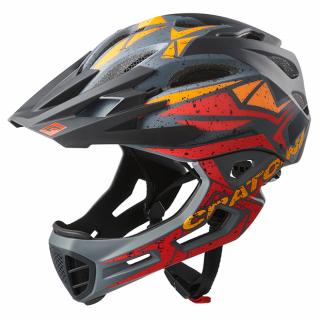 Helma CRATONI C-Maniac Pro Black/Red/Orange Matt Varianta: S/M (53-56cm)
