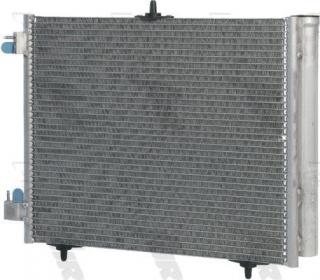Chladič, kondenzátor klimatizace Frigair pro Citroen C2, C3, C3 Pluriel a DS3 (6455AL, 6455CZ, 6455EL, 6455ET, 6455HA)