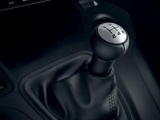 Hlavice řadicí páky kůže/chrom pro převodovky BVM5 – originál Citroën (2403CV)
