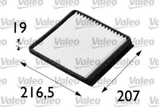 Kabinový filtr Valeo 698146 pro Citroen Berlingo, Xsara a Xantia (6447LV, 6447Z4, 6447Z5, 95667986)