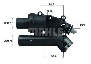 Komora termostatu MAHLE s čidlem pro motory Citroën 2.2HDi v C5, C6, C8 a C-Crosser (1336Z4)