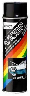 Ochranný nástřik nepřelakovatelný černý MOTIP - 500ml (Bitumen, resistin)