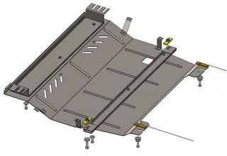Ochranný plechový kryt pod motor pro Citroën C-Elyseé a Peugeot 301 (2051000, 9676824680)