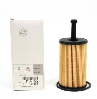 Olejový filtr 1109AN originál Citroen pro motory 1.1i, 1.4i, 1.6i, 1.6 16V, Berlingo, C2, C3, Saxo, Xsara, Xsara Picasso S10