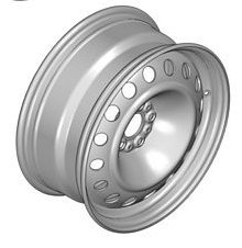 Plechový disk 16 palců originál Citroen pro C8 (5401N1, 7,00 J16 H2 5-27, Peugeot 807)