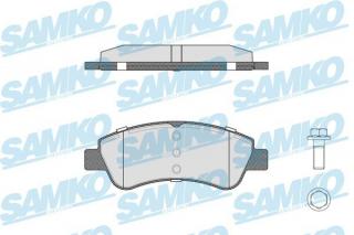 Přední brzdové destičky Samko pro Citroen C2, C3, C4, C4 Picasso, Xsara, Berlingo a Xsara Picasso (425423)
