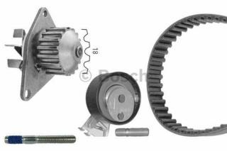 Rozvodová sada Bosch s vodní pumpou pro motory Citroen 1.4i v C2, C3, Berlingo, Saxo, Xsara a Nemo (1987948725, 1609525180, 1987946934)