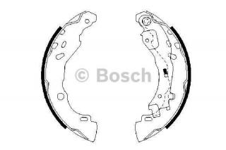 Sada brzdových čelistí Bosch 690 pro Citroën C2, C3, C3 Pluriel (0986487690, SK)