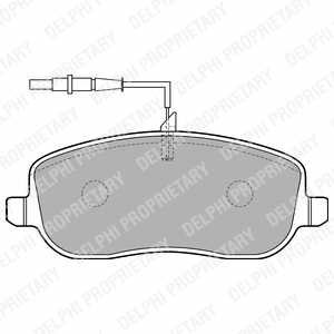 Sada předních brzdových destiček Delphi pro Citroen C8 a Jumpy  (LP1792, 425220, 425231, 425457)